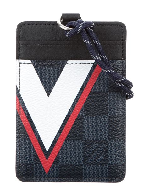 badge holder louis vuitton|Louis Vuitton keychain card holder.